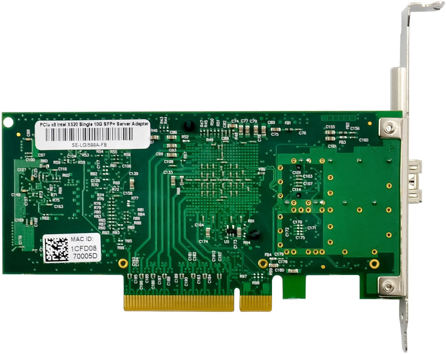 Kartë rrjeti InLine 10 Gigabit, 1x SFP+, PCIe x8, e zezë