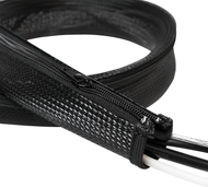 Organizues kabllosh LogiLink Cable Sleeve KAB0049, me zinxhir, poliester, i zi