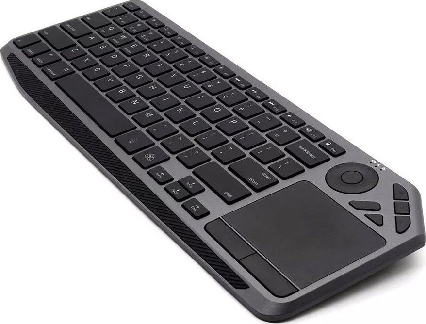 Tastierë Techly Dualna, wireless, US, e zezë dhe e hirtë