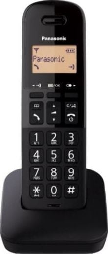 Фиксен телефон Panasonic KX-TGB612, DECT без кабел, сет со 2 слушалки, црн