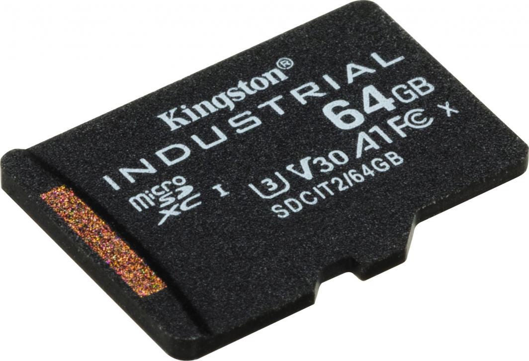Kartë memorie Kingston Industrial MicroSDXC, 64 GB, 10 UHS-I / U3 A1 V30 (SDCIT2 / 64GB)