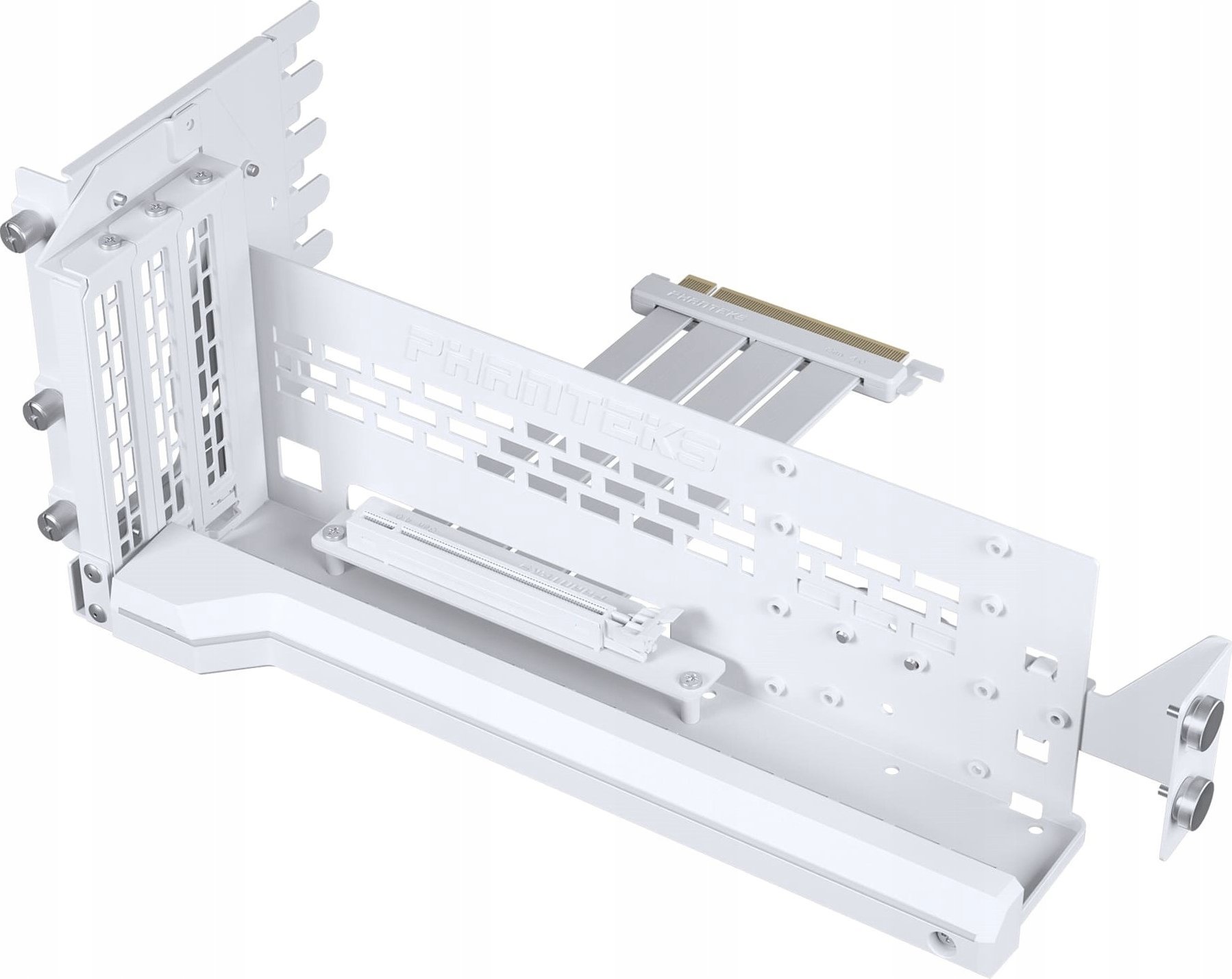 Mbajtëse vertikale GPU Phanteks, PCIe 4.0 x16, kabllo riser 220mm DRGB, e bardhë
