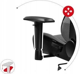 Karrige gaming Huzaro Force 6.2, rrjetë, deri 130kg, gri e zezë