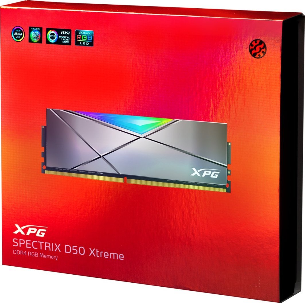 Memorie ADATA XPG Spectrix D50 Xtreme, DDR4, 16 GB, 5000 MHz, CL19, AX4U50008G19M-DGM50X