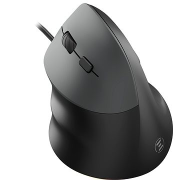 Maus vertikal Eternico MDV490, me kabllo, për dorë të majtë, i zi