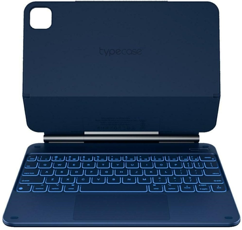 Këllëf tastiere Tech-Protect Typecase Edge për iPad Air 11" 2024/2025, Bluetooth, me touchpad, blu pacific