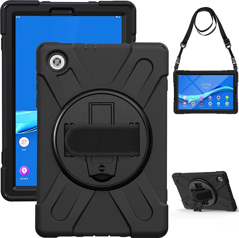 Mbulesë tabletë eStuff për Lenovo TAB M10 HD 2nd Gen, cover mbrojtës, e zezë