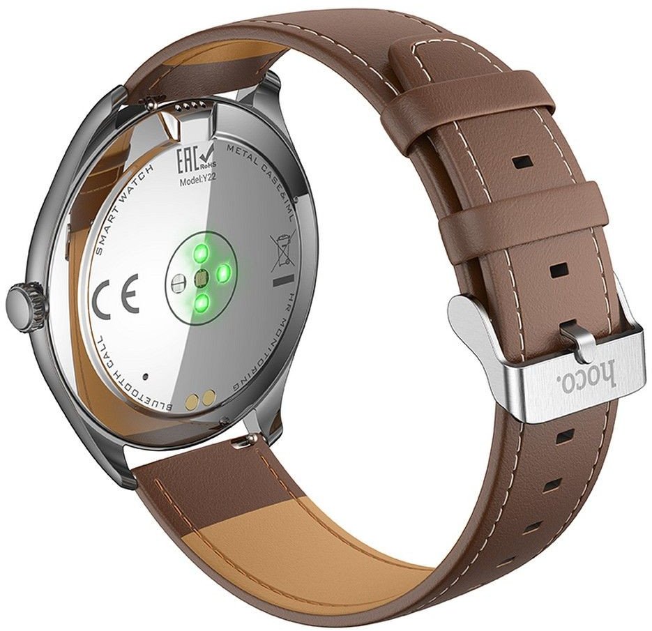 Smartwatch Hoco Y22, ekran 1.43" AMOLED, funksion thirrjesh, i zi