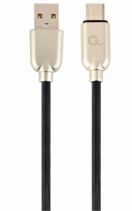 Kabllo Gembird CABLEXPERT, USB-A në USB-C, M / M, PREMIUM QUALITY, e veshur me gomë, 2m, e zezë