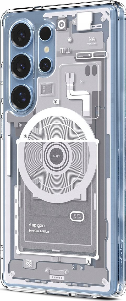 Mbrojtëse telefoni Spigen Ultra Hybrid MagSafe Zero One, për Samsung Galaxy S25 Ultra, transparente, e bardhë
