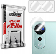 Mbrojtëse hibride kamere 2 copë për Vivo V40 Pro, xham fleksibël, transparente