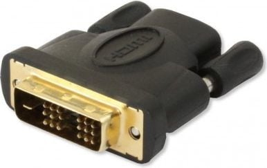 Adapter HDMI në DVI D AV Techly, video dixhital, i zi