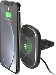 Mbajtës magnetik për veturë iOttie iTap 2, montim në grilë ajri, karikim wireless QI, i zi