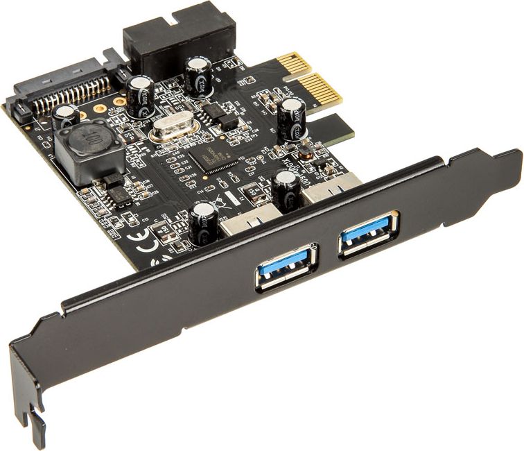 Kontrollues SilverStone PCIe 2.0 x1 - 2x USB 3.0 + 20pin USB 3.0 (SST-EC04-E)