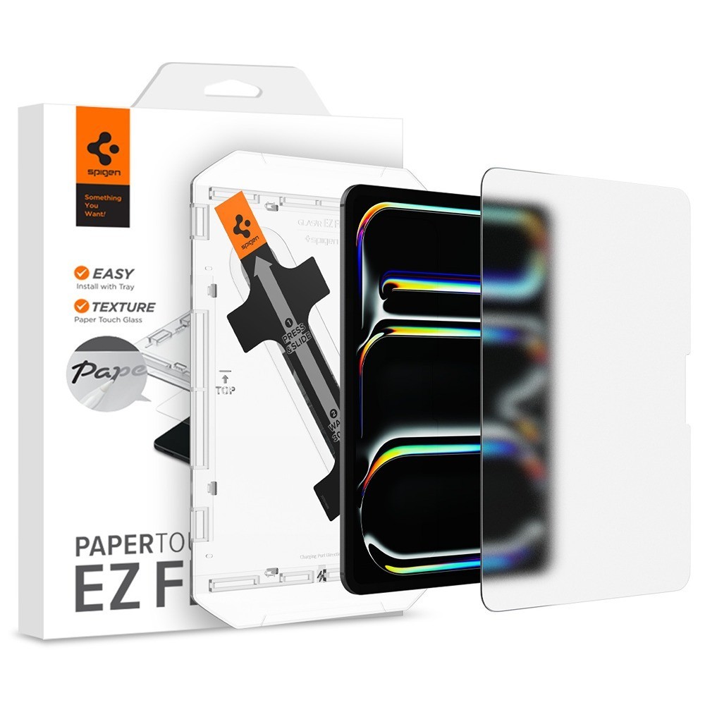 Заштитно стакло Spigen Tempered Glass за iPad Pro 11" M4 2024, 9H, мат, проѕирно