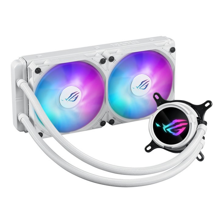 Ftohës me ujë ASUS ROG STRIX LC III 240 ARGB, 12 cm, i bardhë