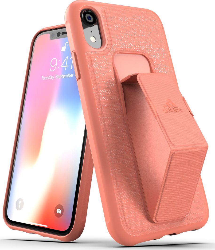 Mbështjellëse telefoni Adidas, për iPhone XR, e pembe