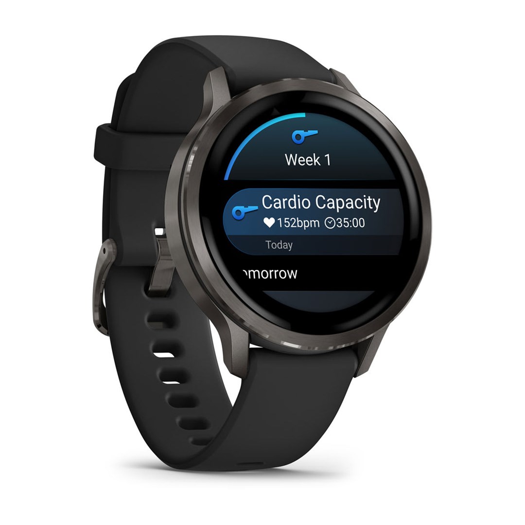 Ora inteligjente Garmin Venu 4, 41mm, rrip silikoni, e zezë
