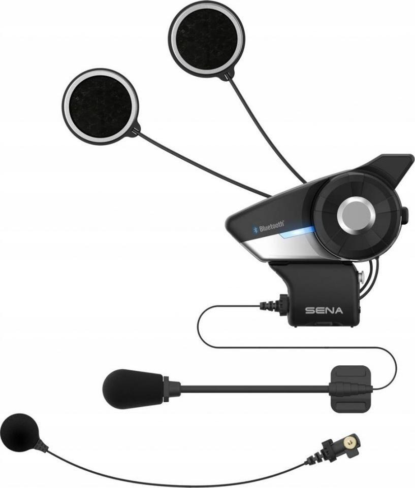 Kufje motoçiklete Sena 20S Evo Duo, Bluetooth, set për 2 persona, të zeza