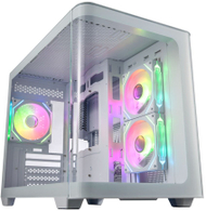 Kuti kompjuterike FSP S380 ARGB, MicroATX, xham i temperuar, e bardhë