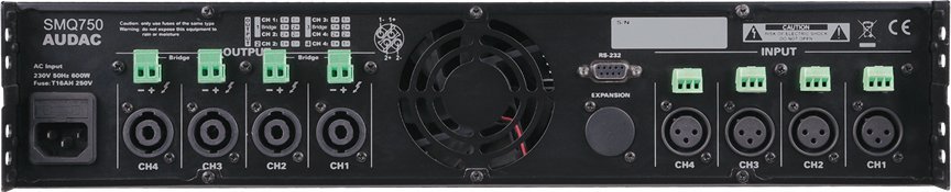 Përforcues fuqie Audac SMQ750, 4 kanale, 4 x 750W