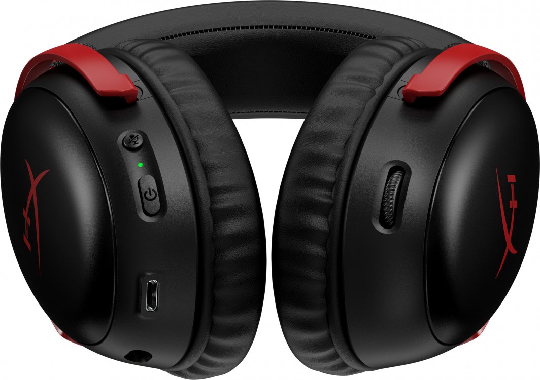 Kufje HyperX Cloud III Wireless, të zeza/ kuqe