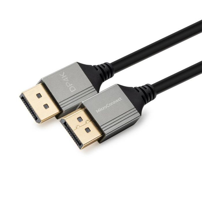 Kabllo MicroConnect DisplayPort 1.2 Ultra Slim, 1m, e zezë