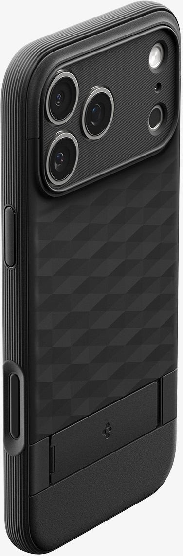 Mbrojtëse telefoni Spigen Parallax S MagSafe, për iPhone 17 Pro, TPU, e zezë mat