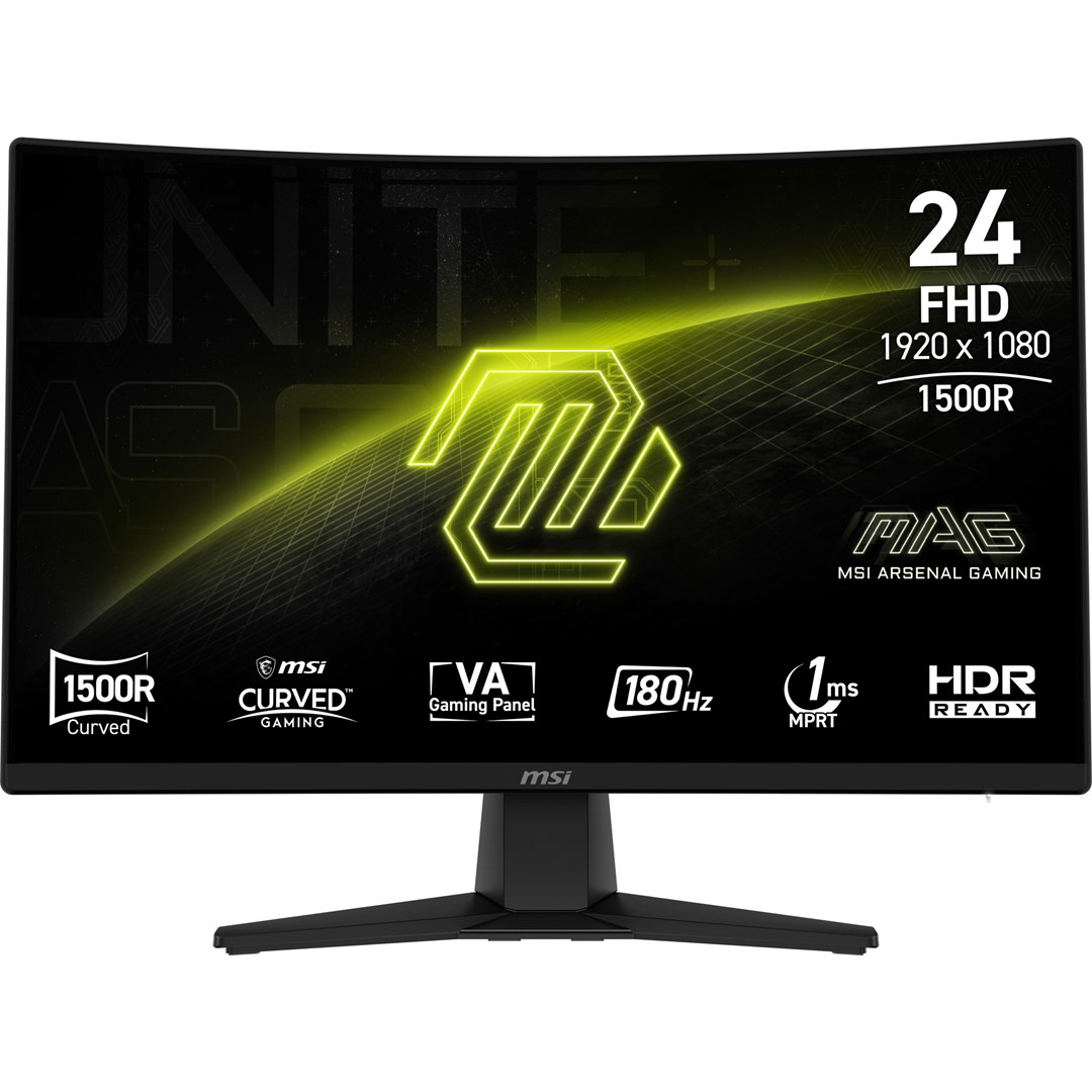 Монитор MSI MAG 242C, 23.6", FHD, 180Hz, црн