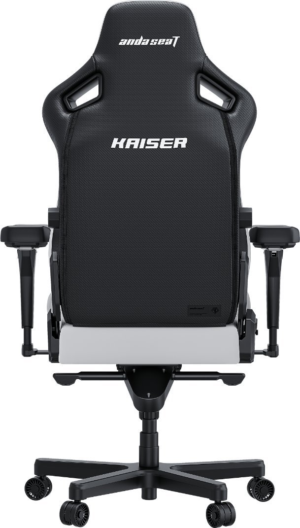Karrige gaming AndaSeat Kaiser 4 Series, L, lëkurë PVC premium, e bardhë