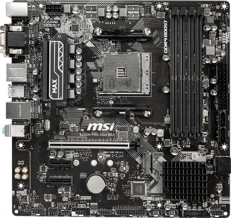 Pllakë amë MSI B450M PRO-VDH MAX