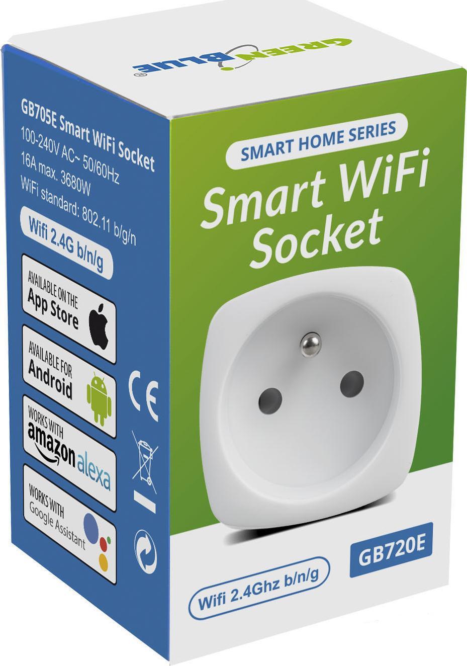Prizë smart GreenBlue GB720E, WiFi, matje e konsumit, e bardhë 5