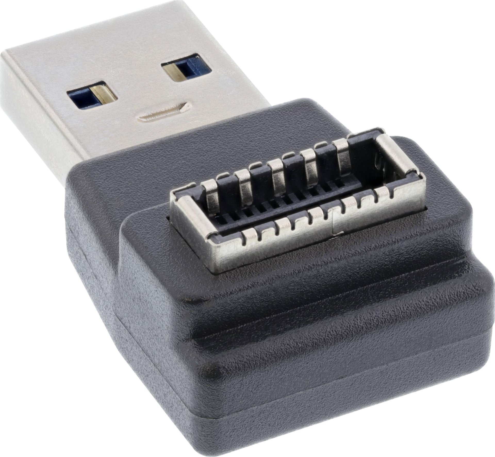 Adapter USB InLine USB 3.2, USB A mashkull në USB E paneli i përparmë