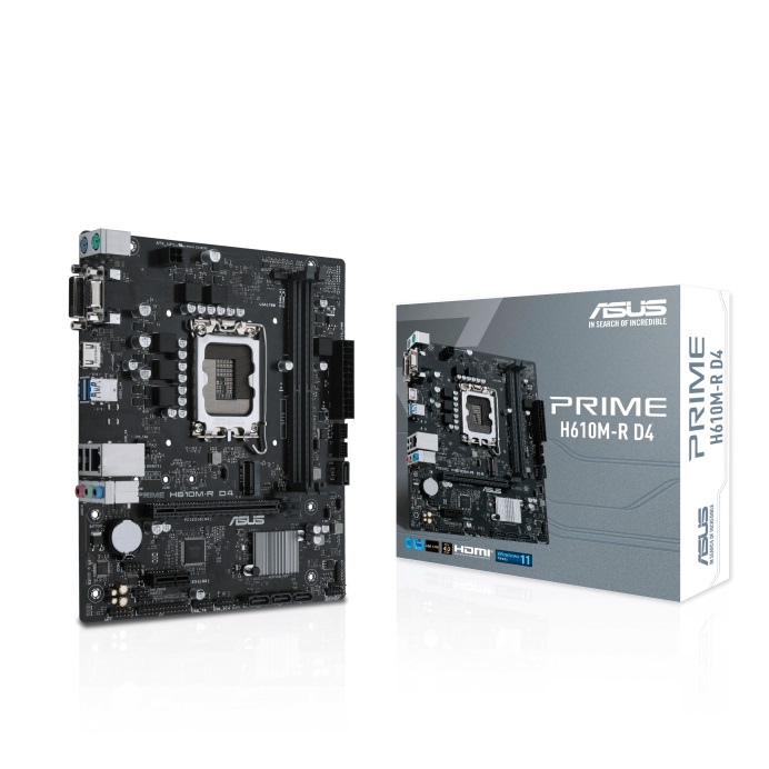 Pllakë amë ASUS PRIME H610M-R D4-SI, LGA 1700, mATX