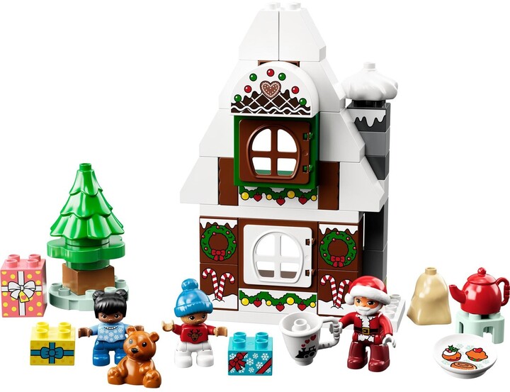 Set LEGO® DUPLO® 10976 Santa's Gingerbread House, 50 pjesë