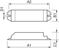 Balast elektronik Philips HF-E II 418 TL-D, 4x18W, 220-240V, i bardhë