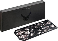 Backplate dekorativ PowerColor Generative Swappable, për Red Devil RX 7000 Series, i zi