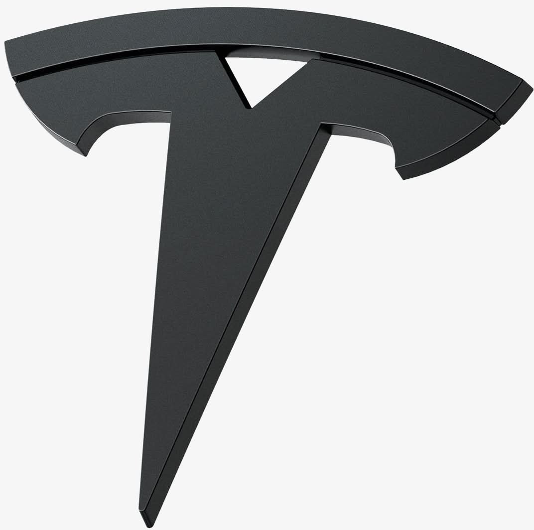 Kapak emblemë përpara Spigen për Tesla Model 3 2024, mbulim i plotë, i zi