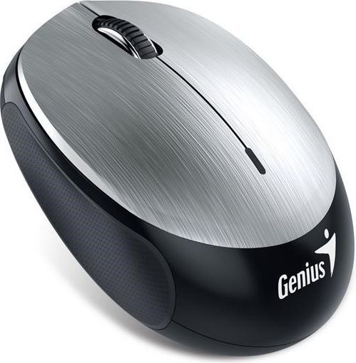 Maus Genius NX-9000BT, wireless, USB, i zi dhe i argjendtë