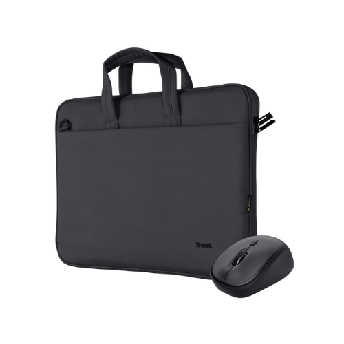 Set çantë dhe maus Trust Bologna, 16”, i zi