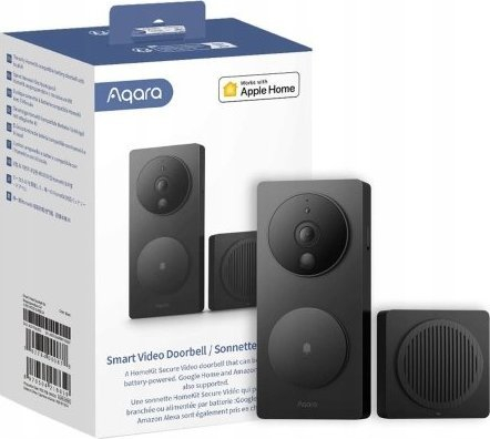 Zile dere video Aqara G4 SVD C03, Wi Fi, HomeKit, e zezë