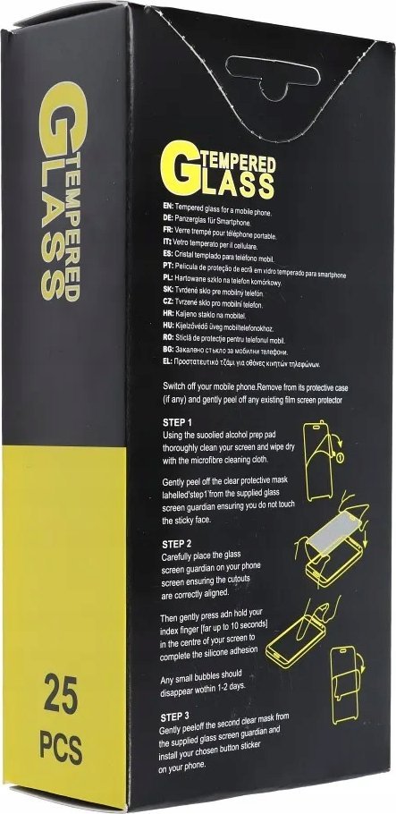 Qelq mbrojtës Tempered Glass për Samsung Galaxy A13 4G, set 25 copë, transparent