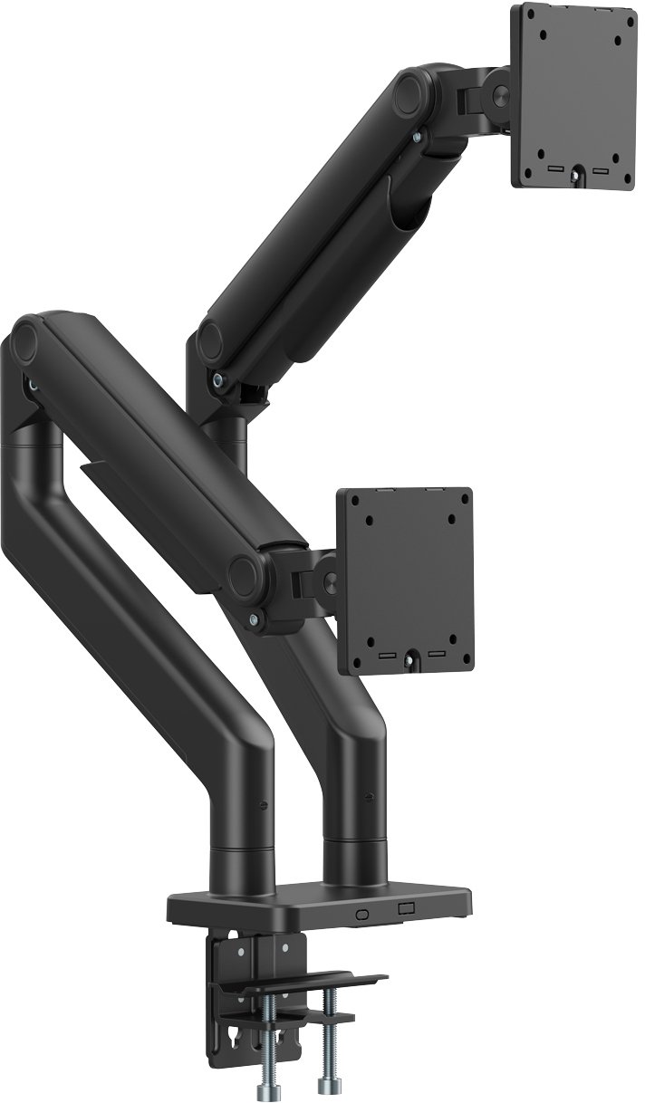 Mbajtëse monitori DIGITUS DA-90474, për 2 monitorë deri 45", VESA 75x75 100x100, e zezë