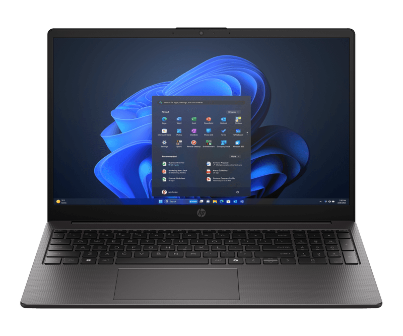 Laptop HP 250R G10, Intel Core 5-120U, 16GB RAM, 512GB SSD, gri Dark Ash Silver