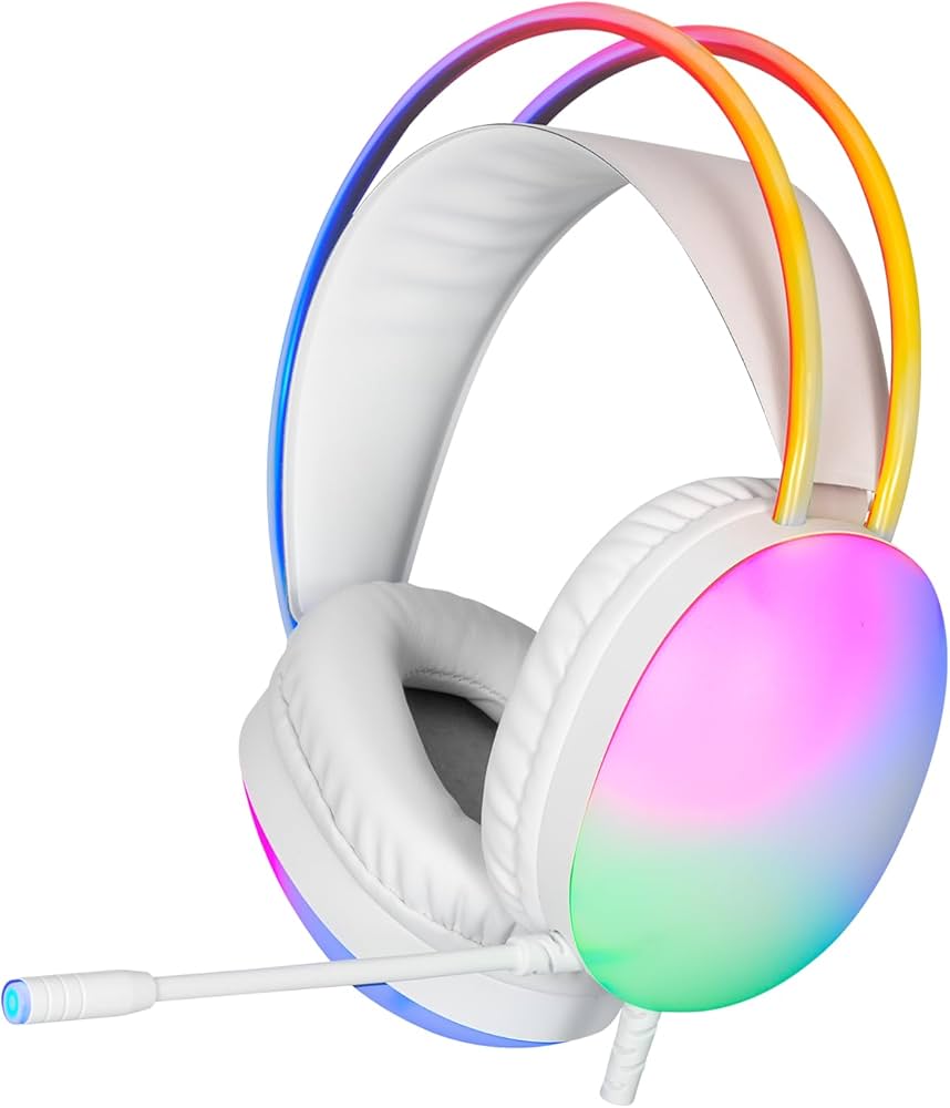 XTRIKE ME GH-511 Gaming Wired Headset White RGB