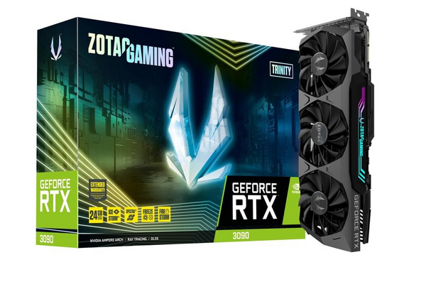 Kartelë grafike Zotac GeForce RTX 3090 Trinity, 24GB GDDR6