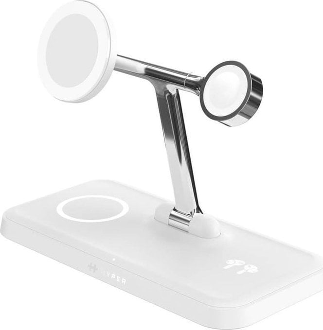 Stacion karikues HyperJuice Next Qi2 4 in 1, magnetik, 15W, i zi