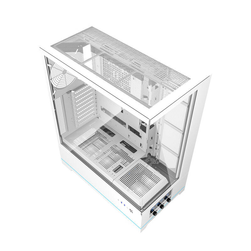 Kuti kompjuteri DarkFlash DY451L, ATX MIDI Tower, xham i temperuar, e bardhë