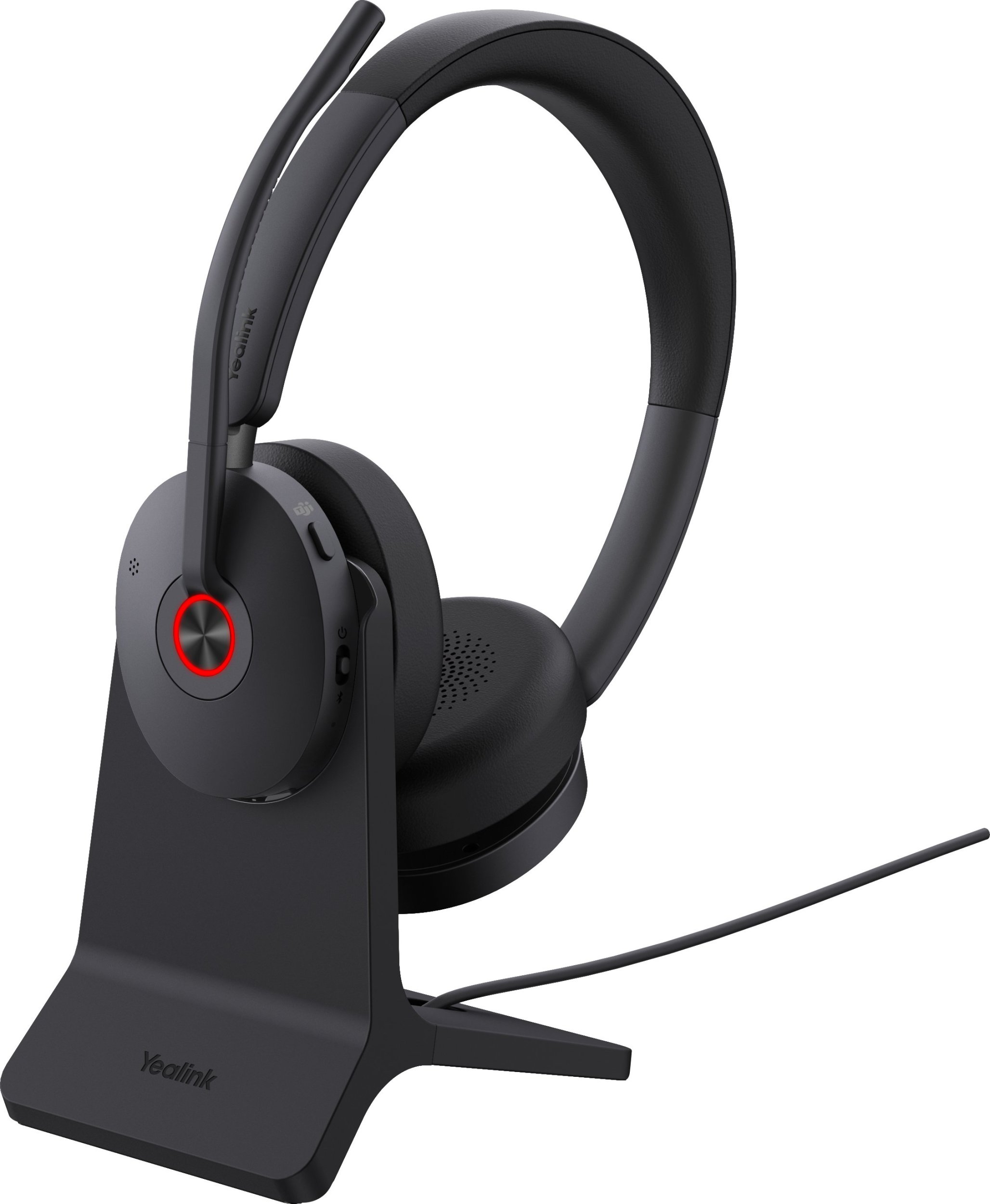 Kufje Bluetooth Yealink BH74 Teams, me stand tavoline, USB-C USB-A, të zeza