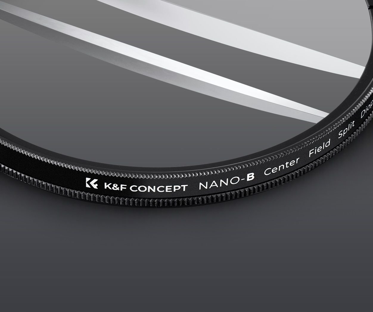 Filter fotografik K&amp;F Concept NANO-B Sharp Strip Center Field Split Diopter, 58mm, i zi